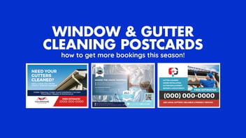window & gutter cleaning postcards