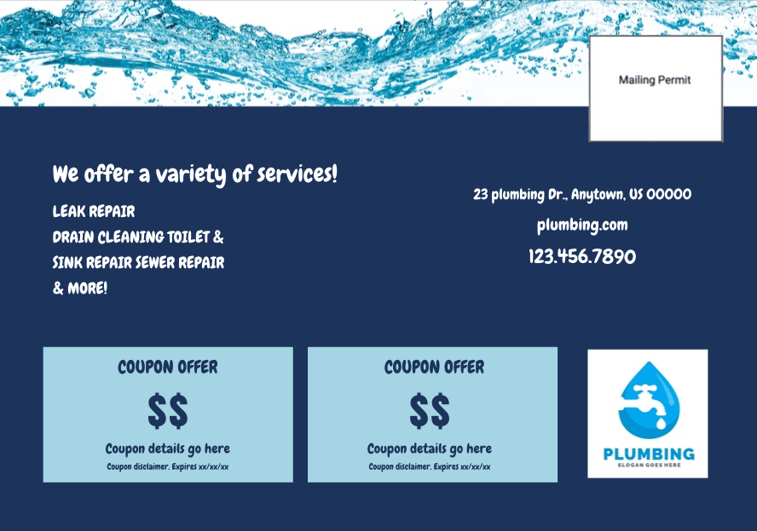 BACK 3: EDDM HVAC Postcard Template