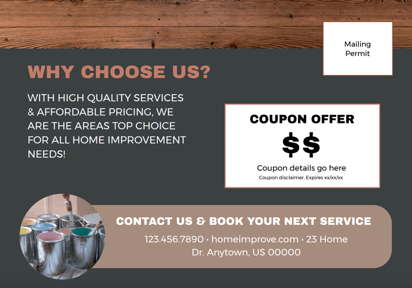 BACK 1: EDDM POSTCARD TEMPLATE