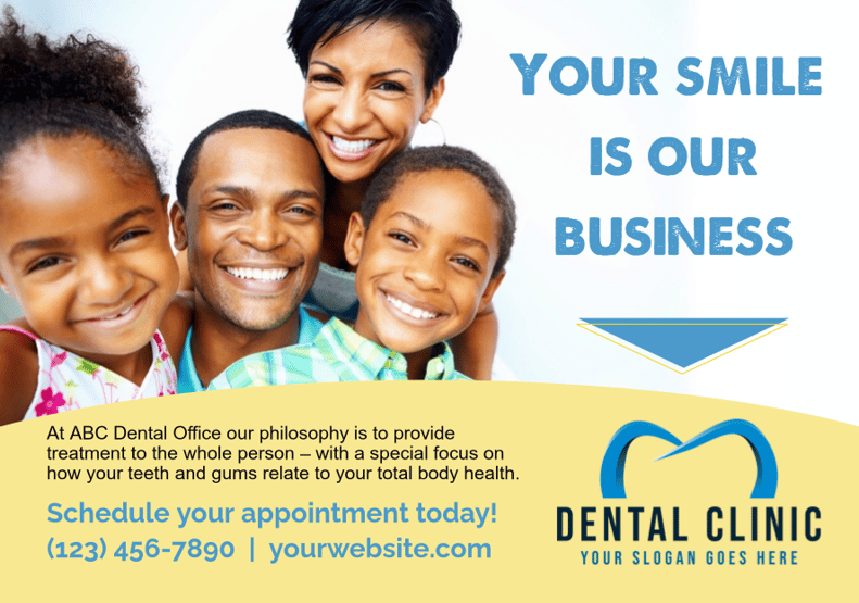 Dental postcard template 1