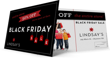 Black Friday Marketing Postcard Black Friday Marketing Postcard
