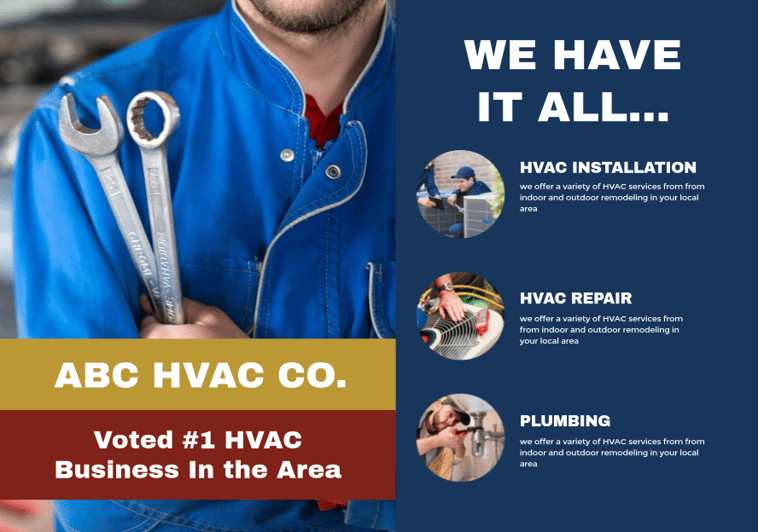 FRONT 1: EDDM HVAC Postcard Template