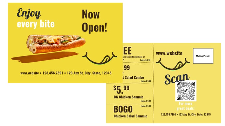 EDDM Postcard - Food Service