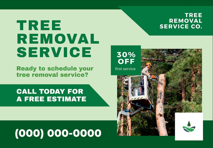 FRONT 3: EDDM landscaping postcard template