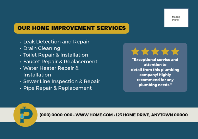 BACK 5: EDDM HVAC Postcard Template