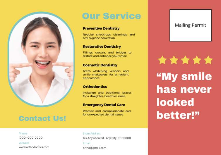 ortho postcard back