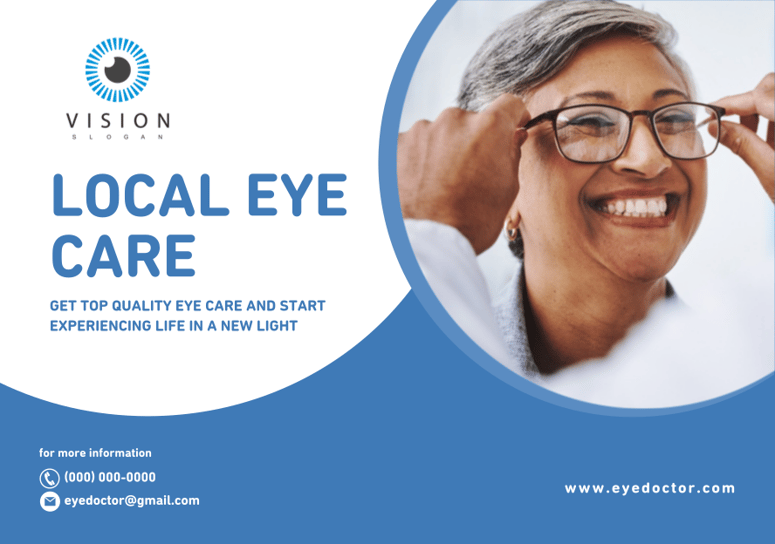 eye care postcard front