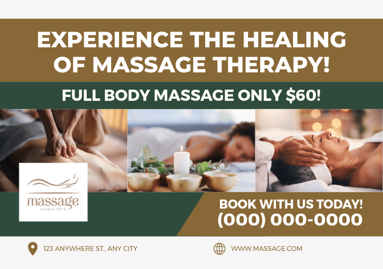 massage postcard front