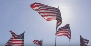American flags