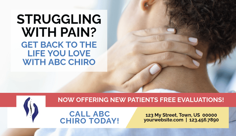 chiropractic postcard front