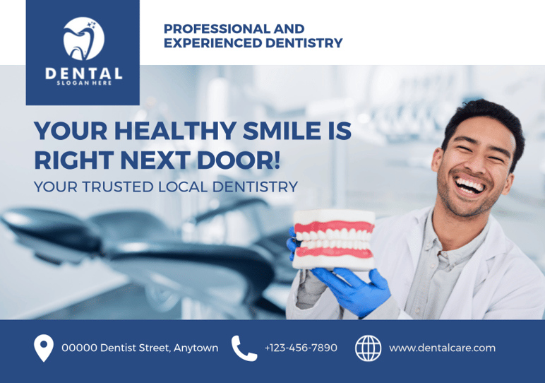 dental postcard front