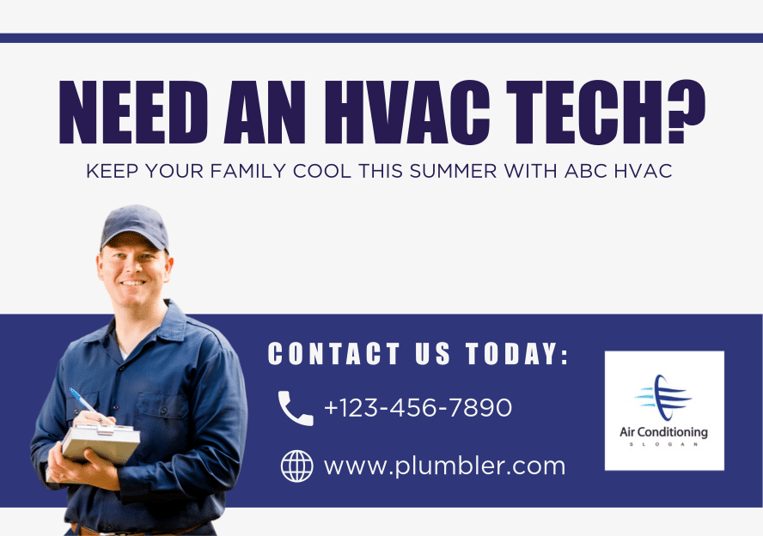 FRONT 2: EDDM HVAC Postcard Template