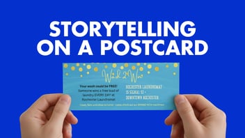 storytelling on a postcard