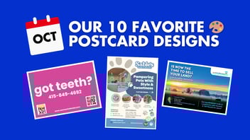 top designs from octobers postcards