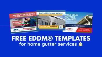 free eddm templates for gutter services