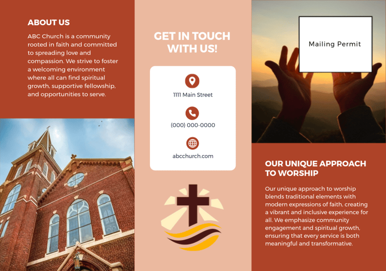 church 4 postcard back