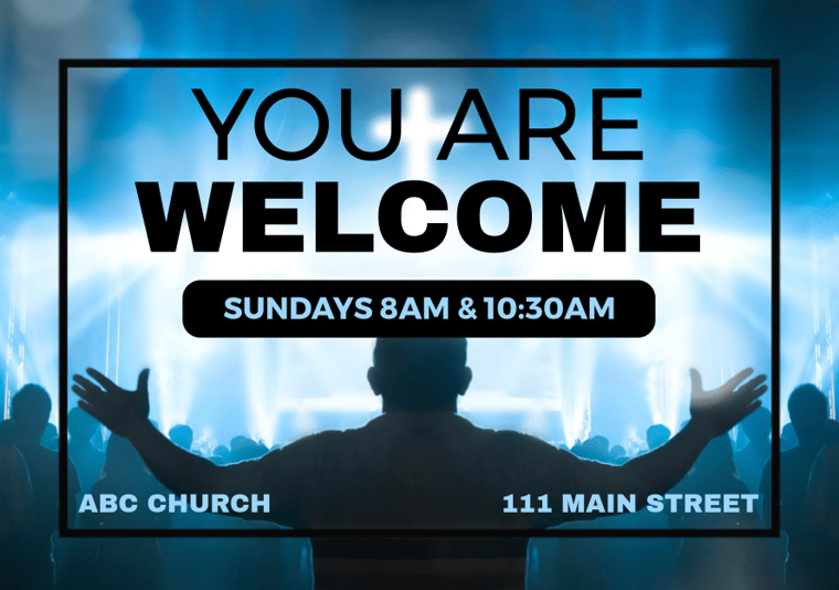 church 1 postcard front