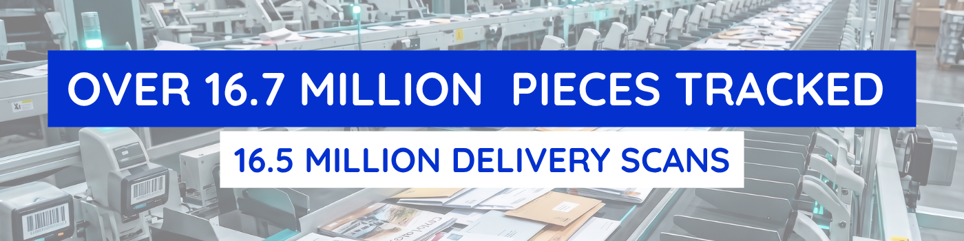 16.7 million pieces of mail | 16.5 million tracked