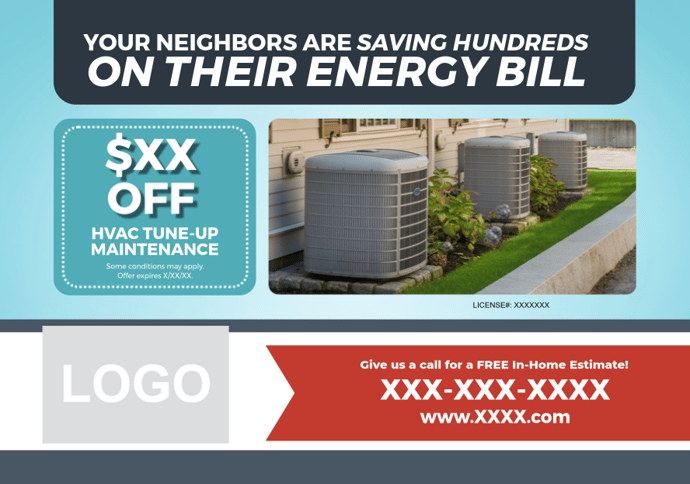 Free hvac postcard front