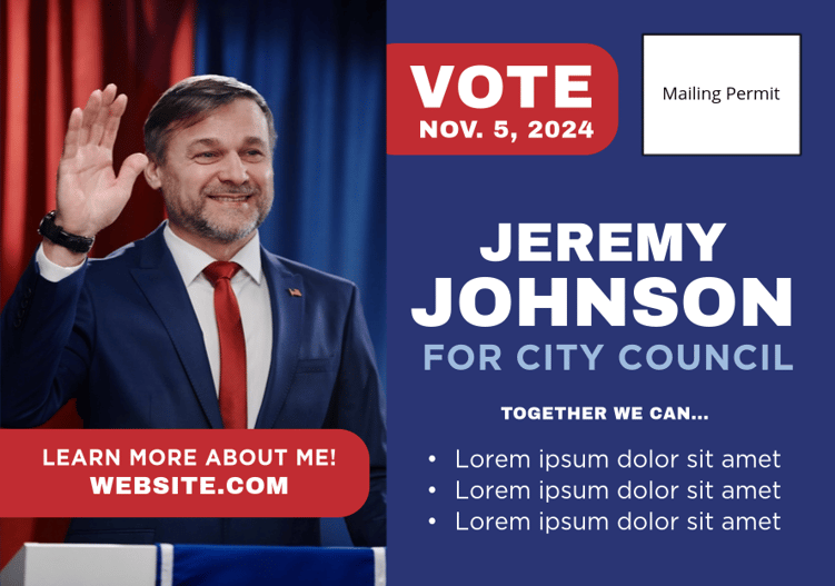 political postcard #2 back