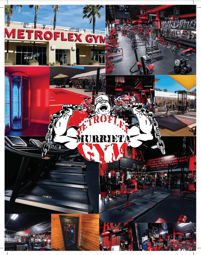 MetroFlex Gym Postcard Front