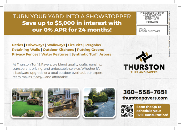 landscaping postcard 1 back