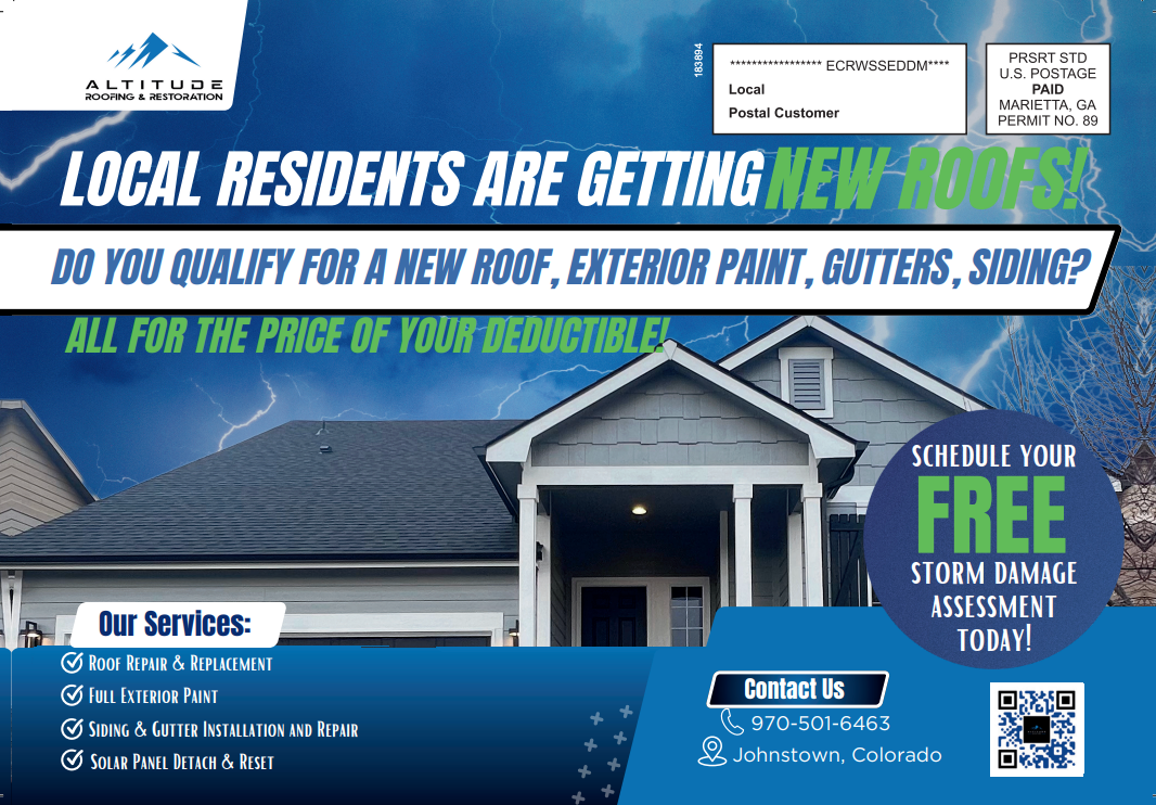 altitude roofing postcard back