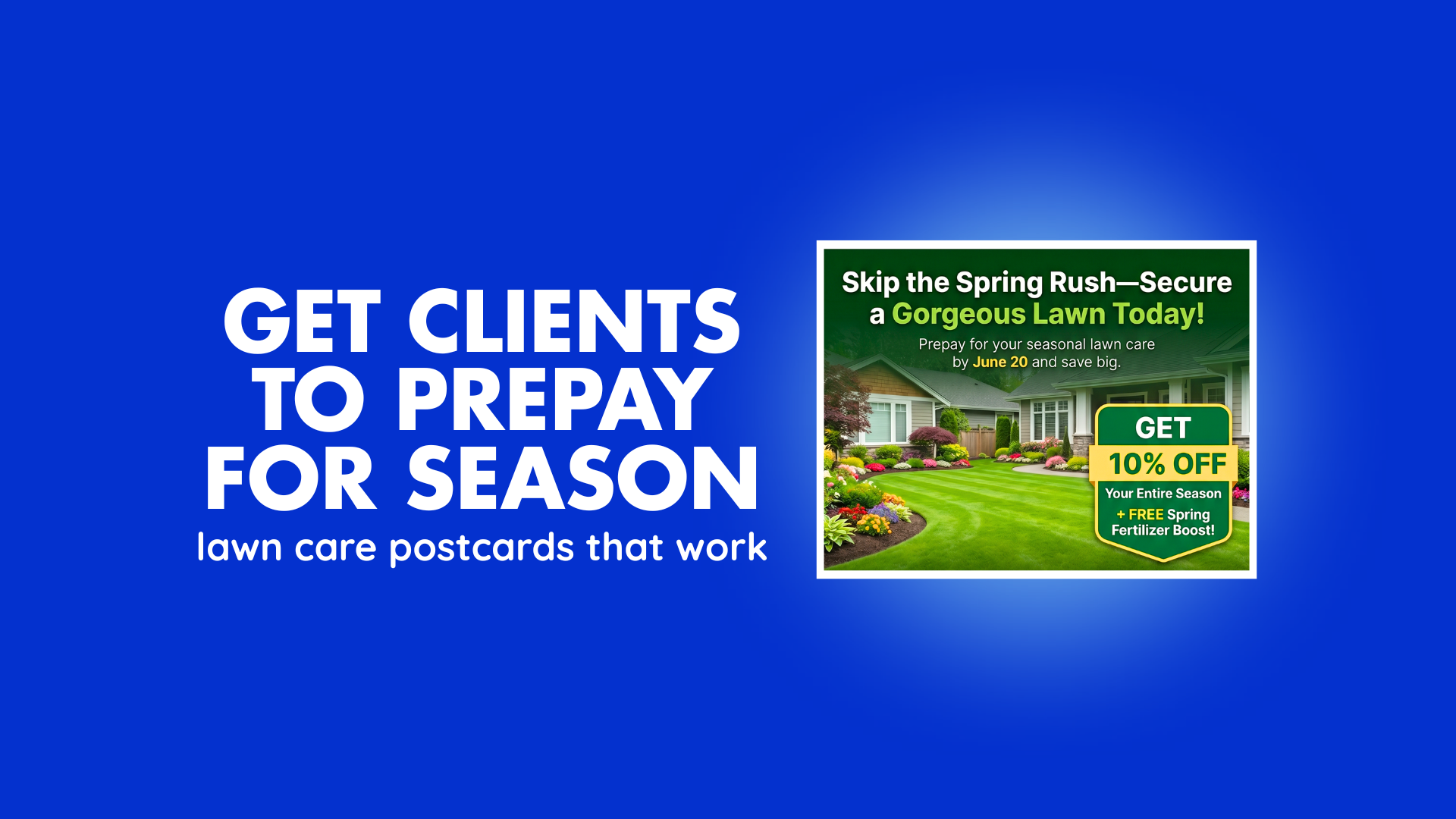 get clients to prepay for season
