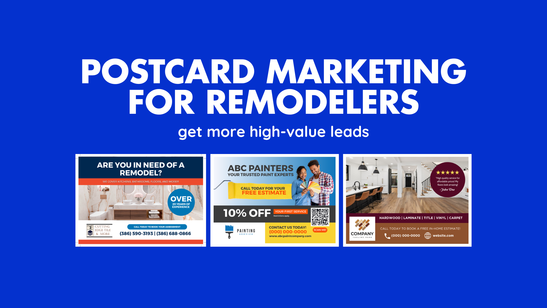 postcard marketing for remodelers