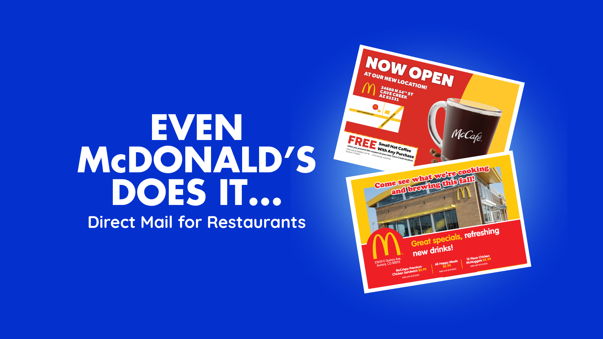 EVEN McDONALD’S DOES IT...