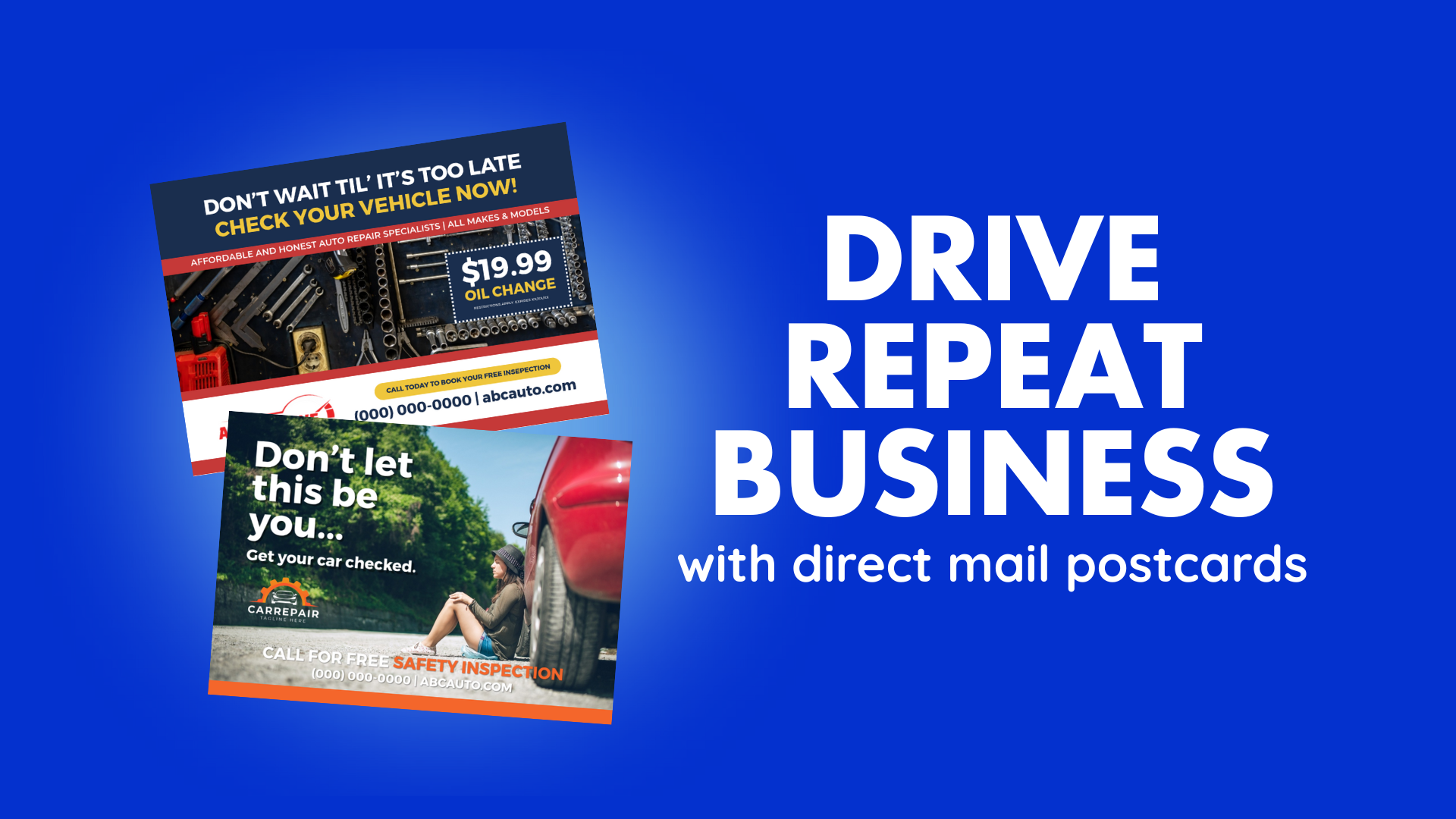 drive repeat business with direct mail postcards