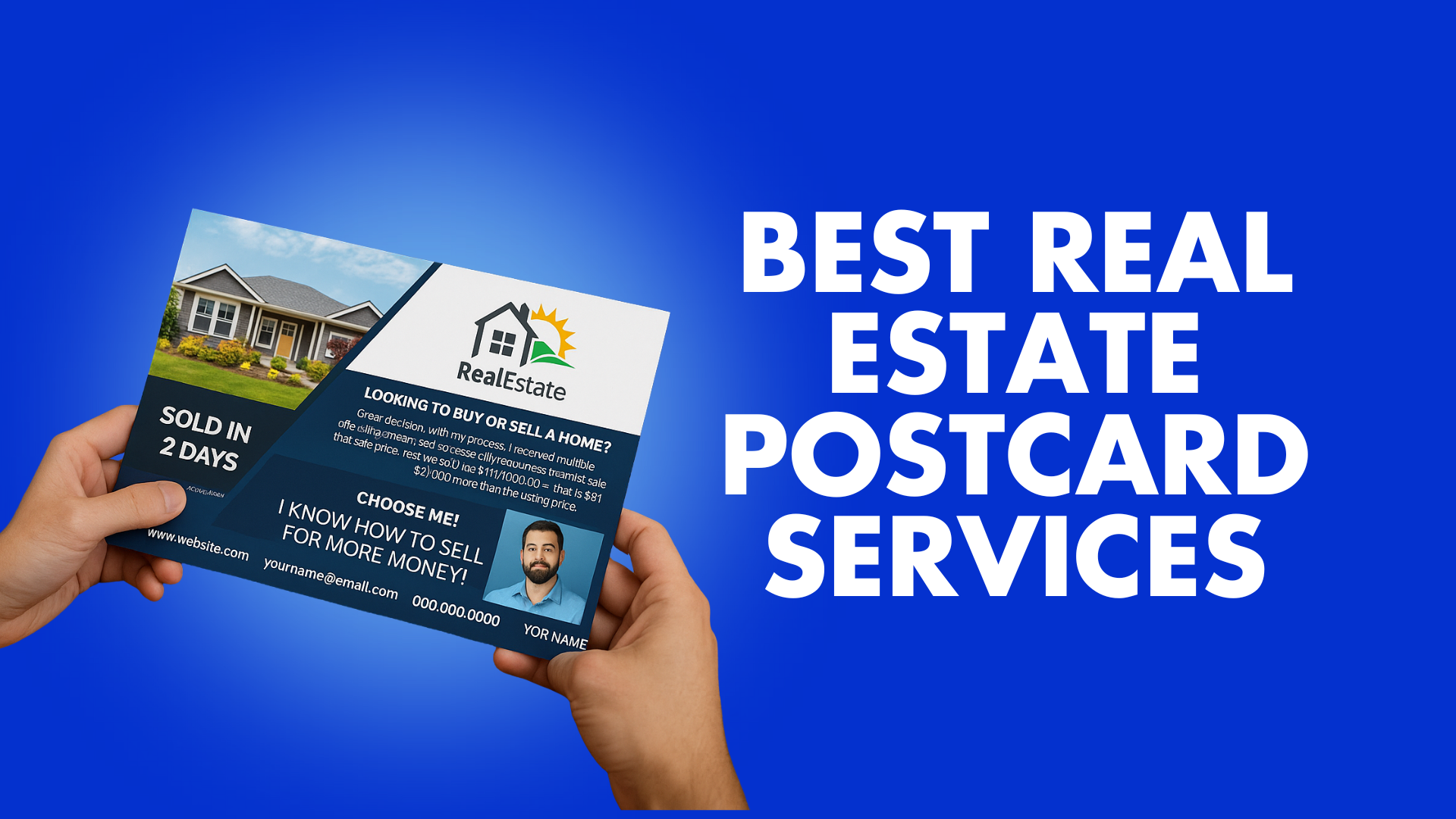 best real estate postcard services