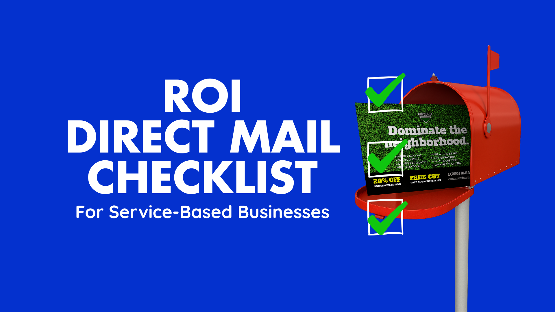 ROI direct mail checklist