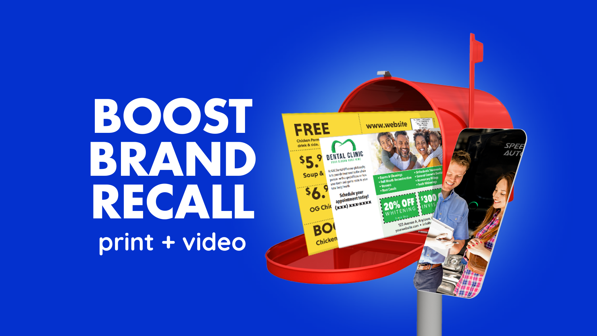 boost brand recall print + video